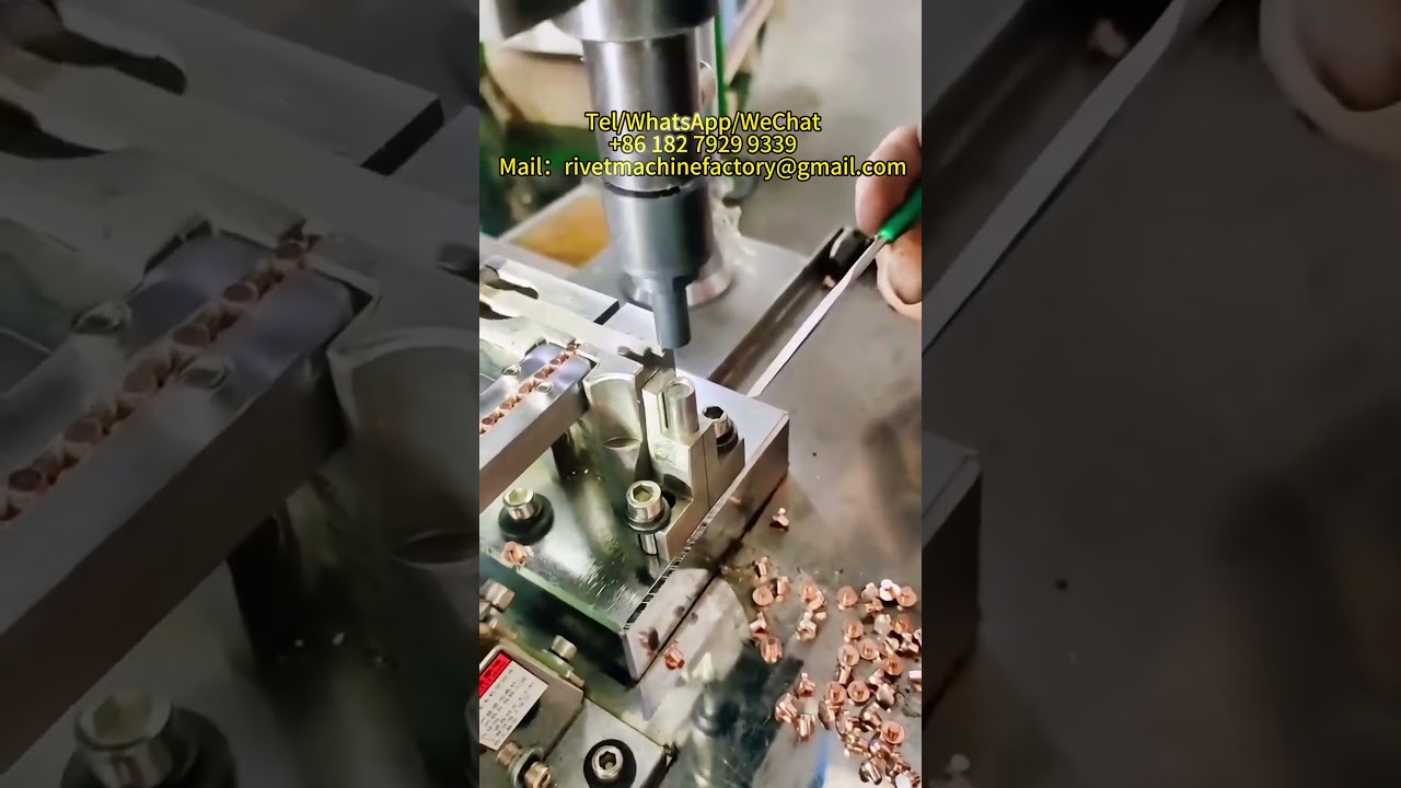Silver Copper Contact Riveting Equipment  Industrial Rivet Machine in Panama