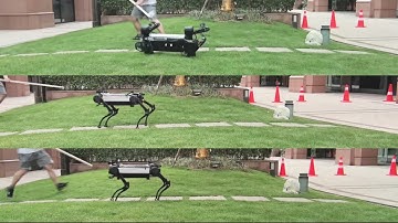 Multi-expert learning of adaptive legged locomotion - summary video