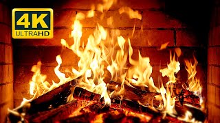 🔥 Cozy Fireplace 4K (12 HOURS). Fireplace Burning with Crackling Fire Sounds. Fireplace 4K