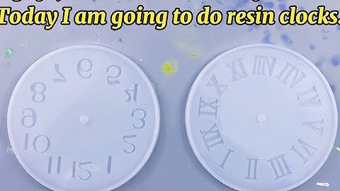#2 DIY Resin Clock/My First Resin Clocks Experiment #Resinart