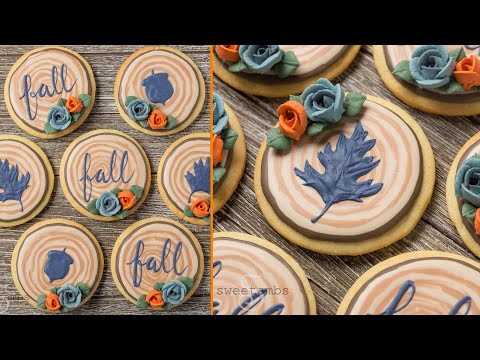 Sliced Branch Cookies for Fall