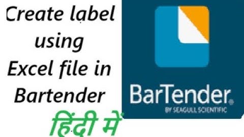 Generate label with Excel file in bartender