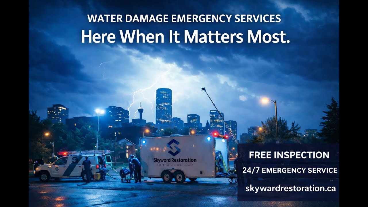 Emergency Water Damage Restoration in Calgary | 24/7 Flood Cleanup – Skyward Restoration
