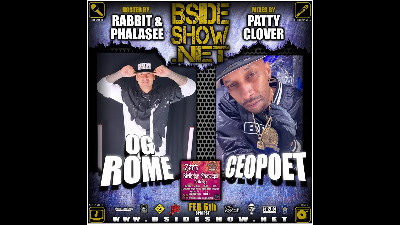 B Side Show ~ Ep 620 ~ OG Rome ~ Ceo Poet ~ Patty Clover ~ 02/06/23 ...