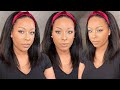 $109 | EVERYDAY THICK KINKY STRAIGHT HUMAN HAIR HEADBAND WIG! ft. OmgHerHair