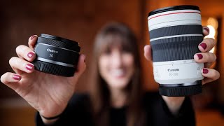 Canon RF 50mm f1.8 and RF 70200mm f4 | Hands On with Vanessa Joy