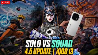 🔴iQOO 13 SOLO VS SQUAD 🔥 120 FPS LIVE | IQOO 13 INDIA FASTEST PHONE LIVE PERFORMANCE TEST