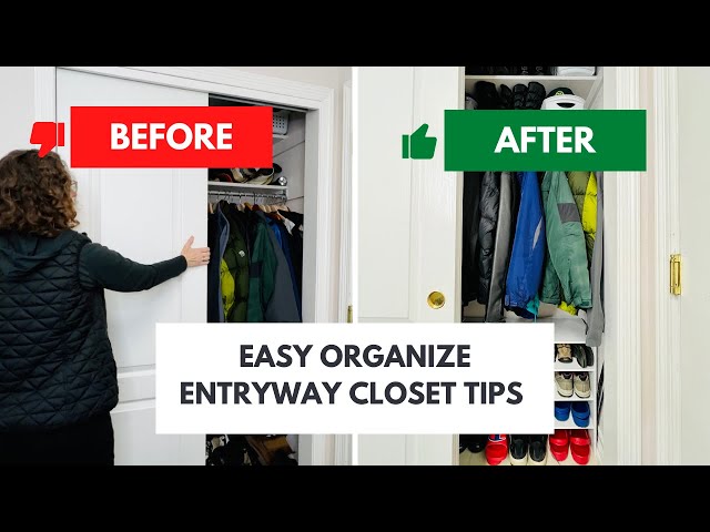 Easy and Amazing Organize Entryway Closet Tips 