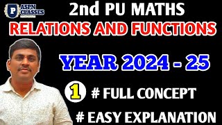 Relations and Functions class 12 || Reflexive symmetric Transitive PU 2 || By P.N.Biradar