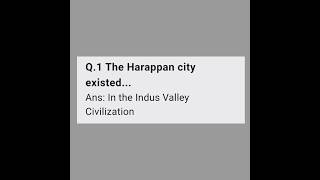 PreHistoric & Indus Valley MCQ 1-50