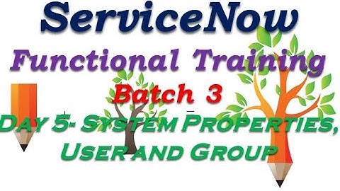 Batch3 :: Day 5 || System Properties - User & Group || ServiceNow Functional Training #Shorts #Short