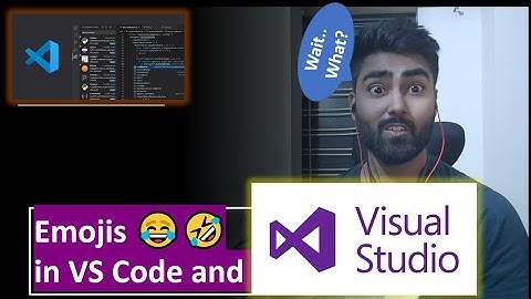 Add emojis in VS Code |  Add emojis in Visual Studio | csharp | Dotnet | Dotnetcore | Javascript