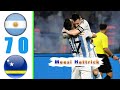 Argentina vs curacao 70 all gals  hghlghts 2023 argentina messi football highlights