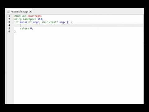 Gedit: snipets