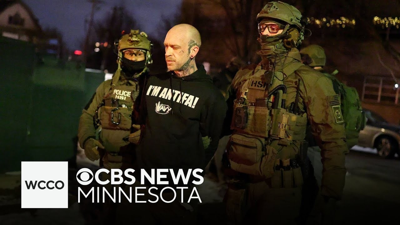 Arrest of Minnesota activist accused of threatening ICE agents caught on camera