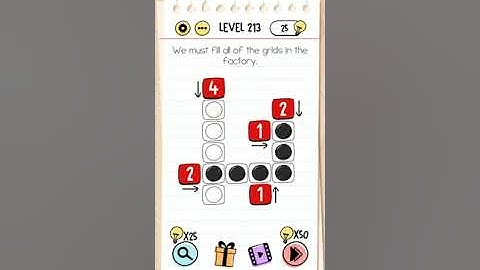 Brain test | Level 213 | We must fill all the grids in the factory