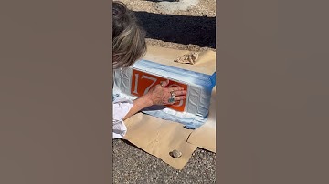 Curb stencil install, ASMR👂🏻⁠
