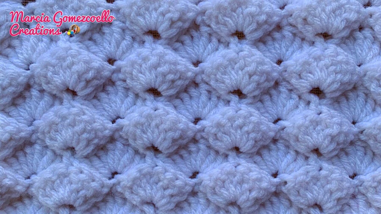 TEJIDOS A CROCHET: Conchas 3D/ HOW TO CROCHET: 3D Shells