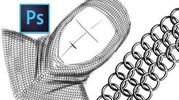 Chain mail custom brush Photoshop tutorial