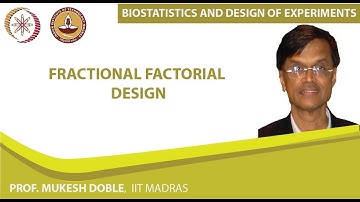 Fractional factorial design
