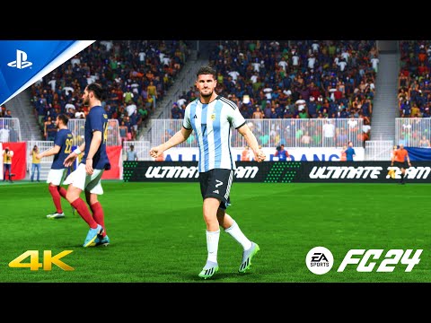 EA FC 24 - Argentina vs Francia - gameplay ps5 4K español latino