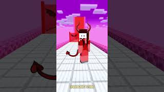 😇 APHMAU vs NOOB GIRL! 😈 CRAZY HEAVEN & HELL RUN CHALLENGE in MINECRAFT!