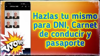 🎞️ Cómo hacerte tu mismo las fotos para renovar el DNI, carnet de conducir, pasaporte, etc, etc...🎞️