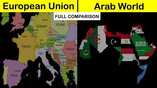 Arab World vs European Nations Full Comparison in Hindi | European Countries vs Arab Countries