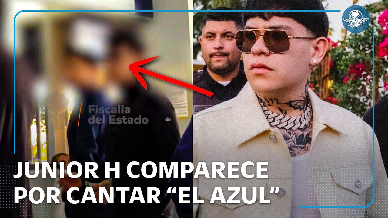 Junior H comparece ante Fiscalía de Jalisco por cantar “El Azul” en evento público