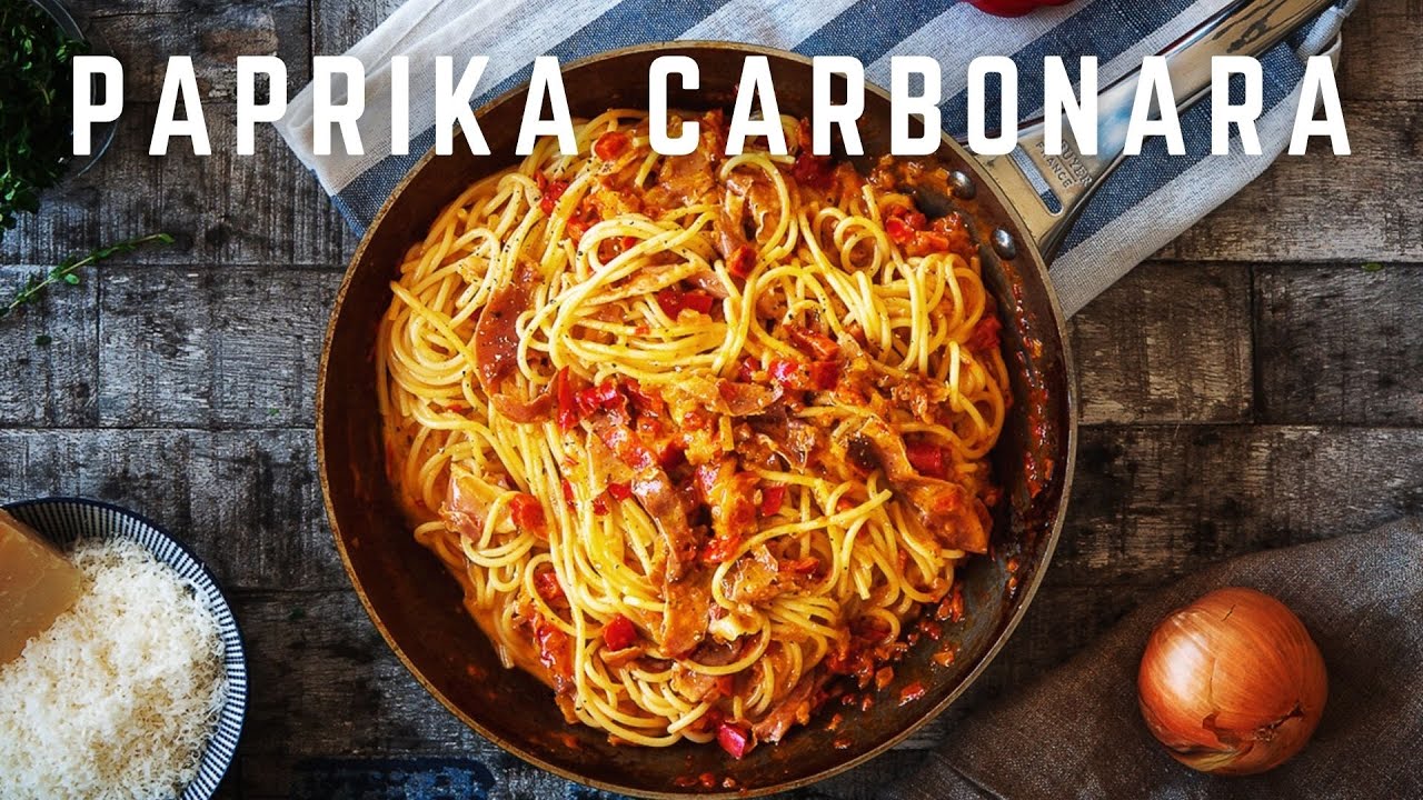 Spaghetti Paprika Carbonara - Pasta Carbonara la Tim Mälzer! - YouTube