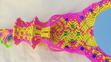 DIY Macrame Mirror Wall Hanging Tutorial in Hindi || PART - 1