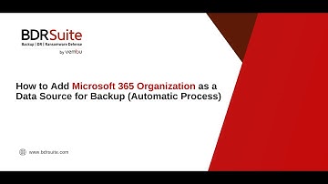 बैकअप के लिए डेटा स्रोत के रूप में Microsoft 365 संगठन को कैसे जोड़ें (स्वचालित प्रक्रिया)