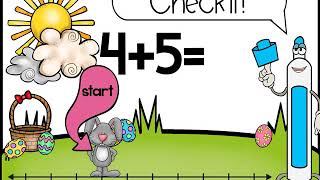 Kids Easter Number Line Addition and Subtraction for Kids YouTube