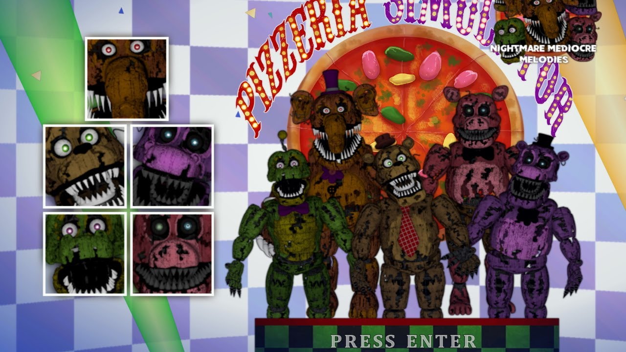 Freddy Fazbear's Pizzeria Simulator- Nightmare Glamrock Animatronics (Mod)  by NIXORY - Game Jolt