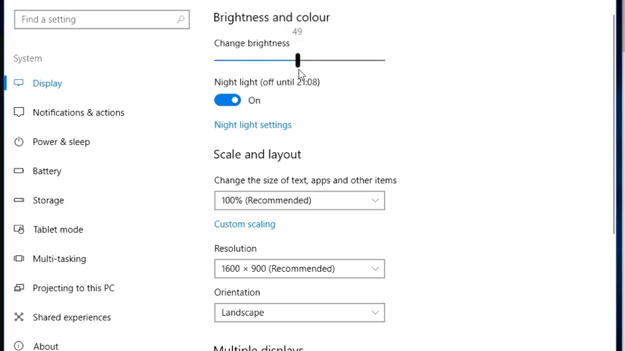 How To Adjust Screen Brightness In Windows Youtube