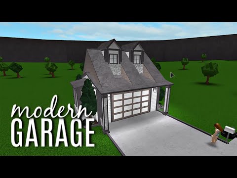 Roblox Bloxburg Modern Garage Tutorial 18k Youtube