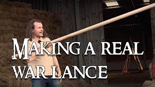 Medieval war lance: Can I make and successfully use a heavy medieval lance?