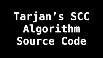 Tarjans Strongly Connected Components algorithm source code | Graph Theory