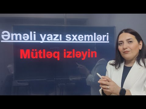 Əməli yazı sxemləri Aysel Mustafayeva