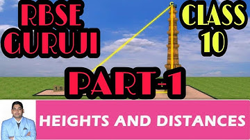 Height & Distance |Class-10 Maths |Part-1(Q. 1-10)|RBSE&CBSE