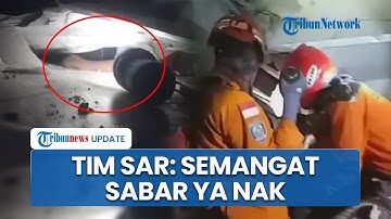 Momen Haru Tim SAR Beri Semangat Korban di Balik Reruntuhan Musala Ponpes Al Khoziny: Sabar Ya Nak