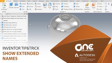 OneCADVN | Inventor Professional Tip& Trick | Show Extended Names
