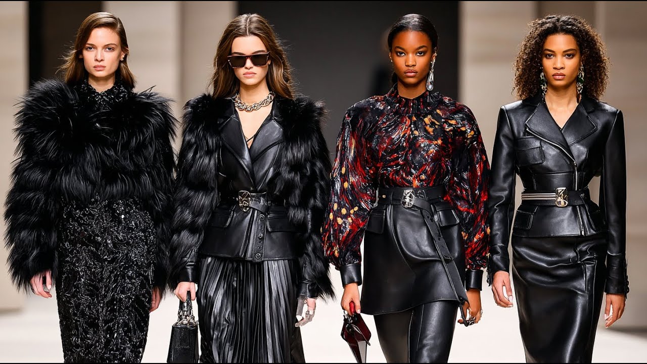 Кожа, мех и роскошные слои | Fendi осень/зима 2025–2026 Современная роскошь