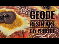 Geode Resin Art DIY Project - loaded with helpful hints, "pearls of wisdom", and great resin product