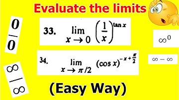 5.Calculate the following limits | Find the limits | Calculus | Indeterminate forms | easy way