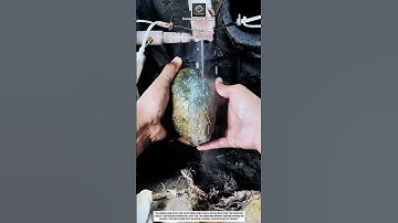 Stone Cutting Tool Innovation with Rotary Saw Cooling System for Gem Reveal #innovation