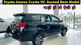 Toyota Innova Crysta VX 7 Seater 2024 Walkaround Review Interior Exterior Features On road Price