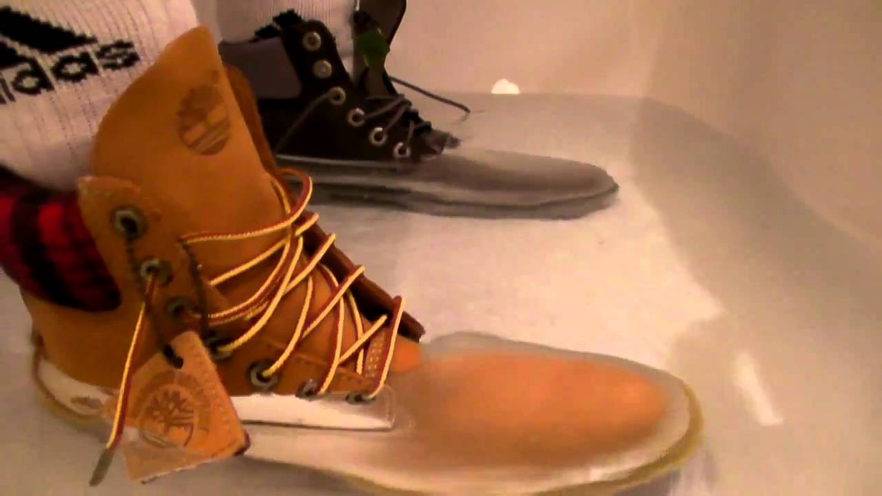 dying timberland boots