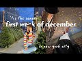 week in my life (VLOGMAS?) | black friday hauls, winter rooftop bar, holiday lights