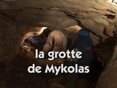 Premières images de la grotte de Mykolas